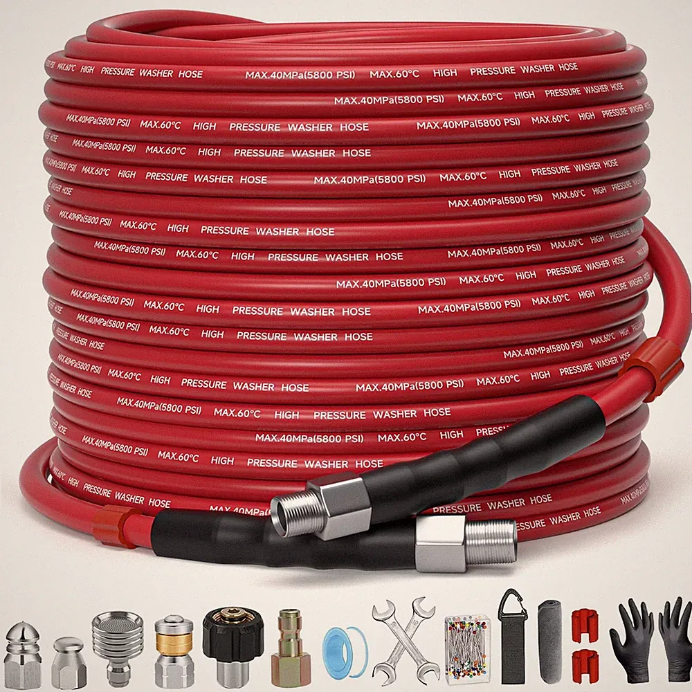 TUTULUCK Sewer Jetter Kit Pressure Washer 100ft Pressure Washer Drain Jetter