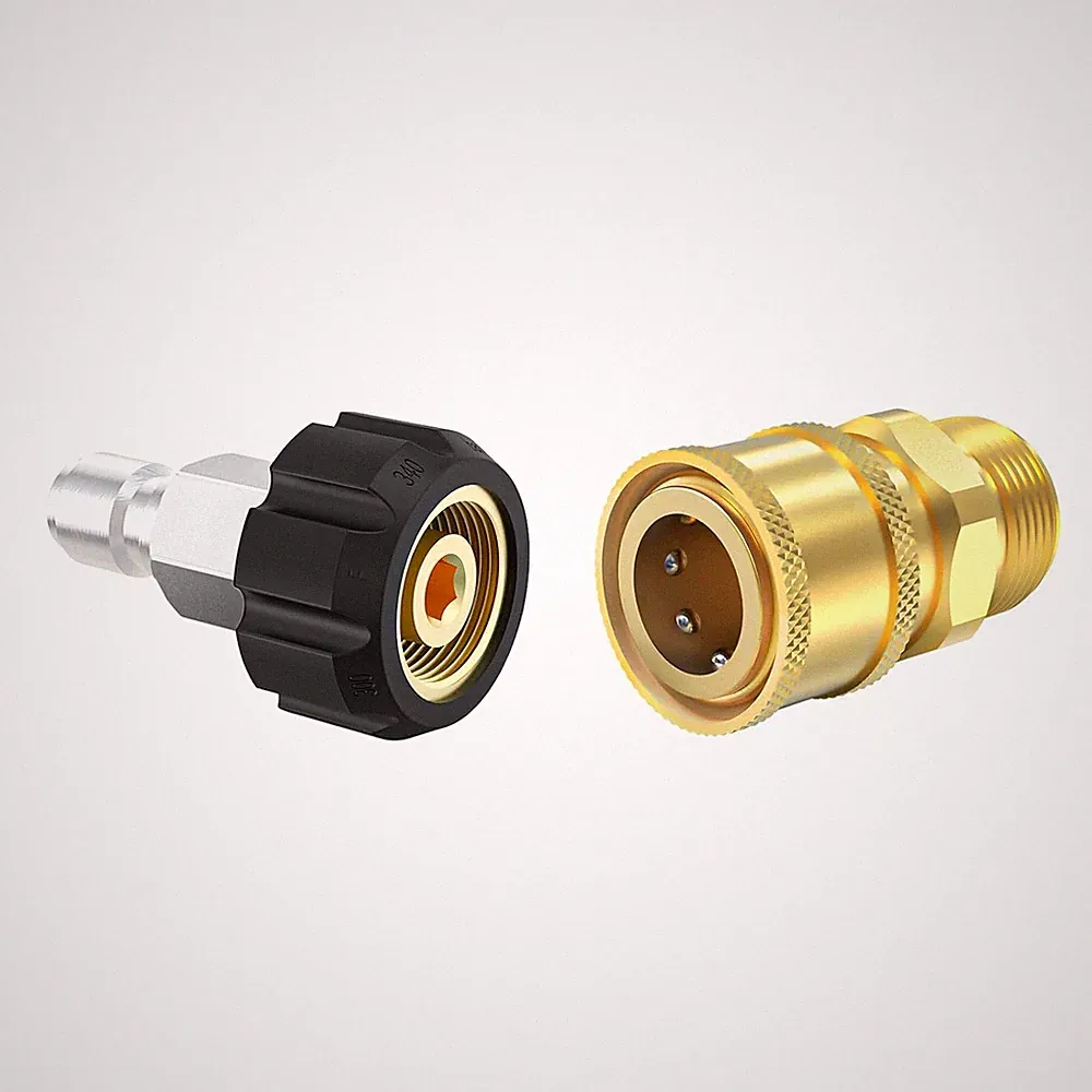 Twinkle Star Pressure Washer Adapter Set M22 to 3/4 GPM Swivel Quick Connect Kit