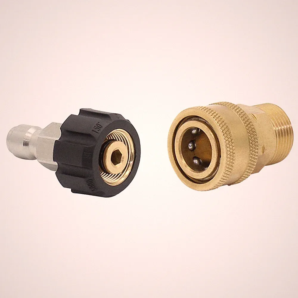 Twinkle Star Pressure Washer Adapter Set Quick Connect Kit, Metric M22 14mm,...