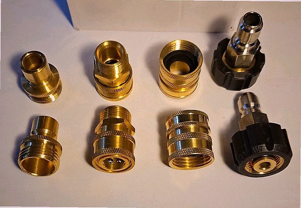 Twinkle Star Pressure Washer Adapter Set, Quick Disconnect Kit 8 Sets, Brass