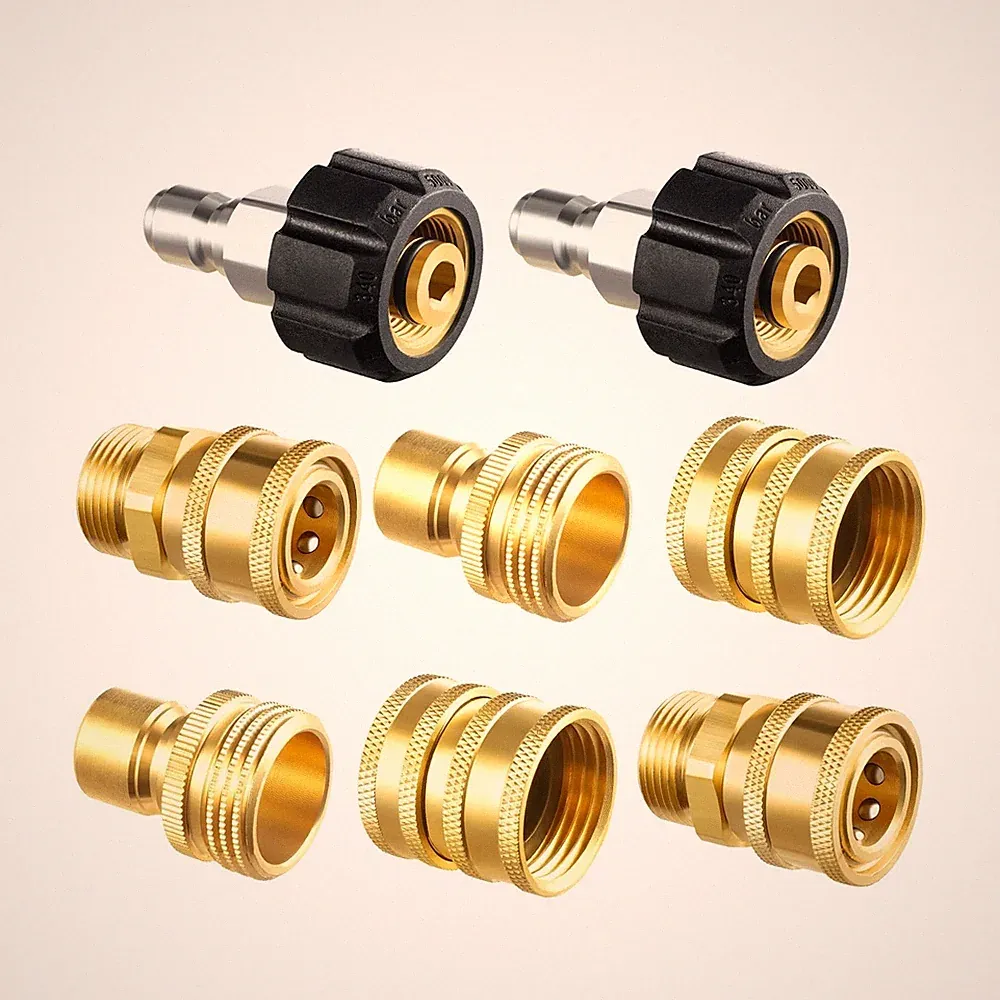 Twinkle Star Pressure Washer Adapter Set, Quick Disconnect Kit, M22 14 mm Qui...