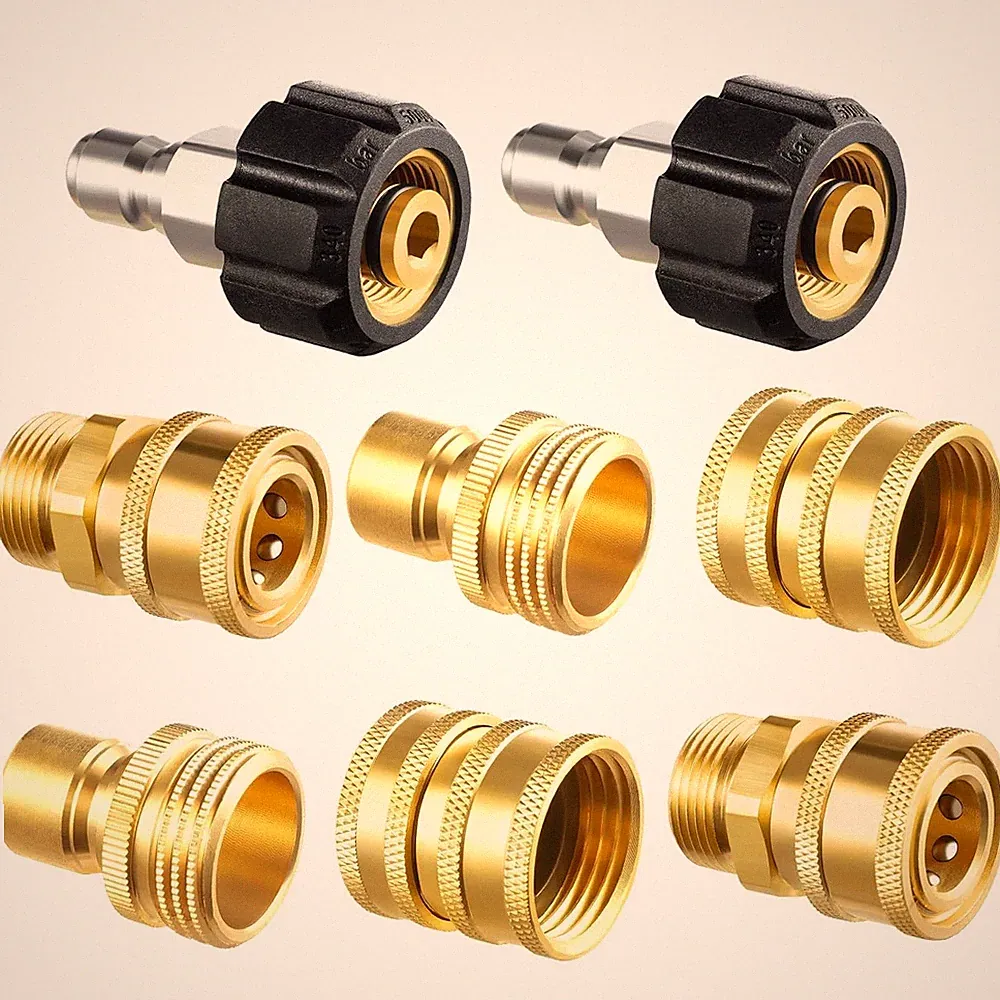 Twinkle Star Pressure Washer Adapter Set, Quick Disconnect Kit, M22 14 mm Quick