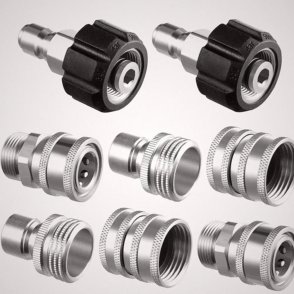Twinkle Star Pressure Washer Adapter Set, Stainless Steel, 8 Sets