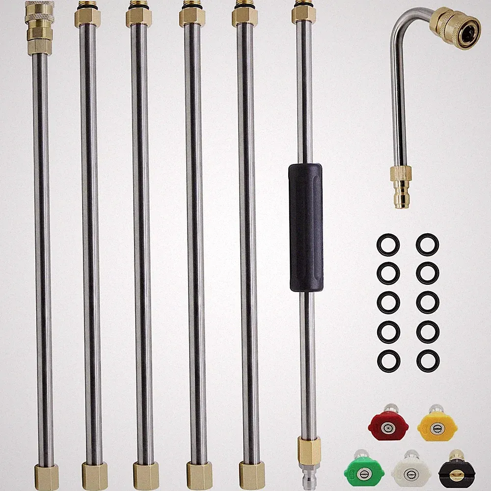Twinkle Star Pressure Washer Extension Wand Set, 8 ft Replacement Lance with...