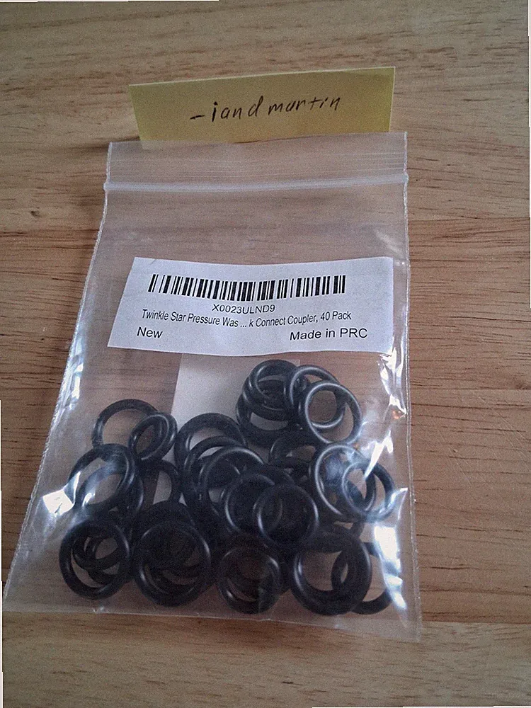 Twinkle Star Pressure Washer O-Rings 1/4", 3/8" Quick Connect Coupler 40 Pack