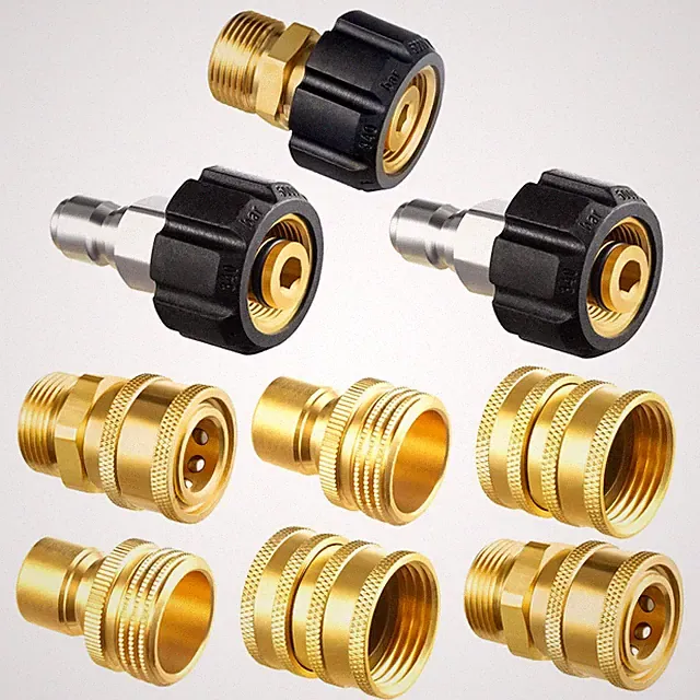 Twinkle Star Pressure Washer Quick Disconnect Kit, 9 Sets 9 Sets, Brass