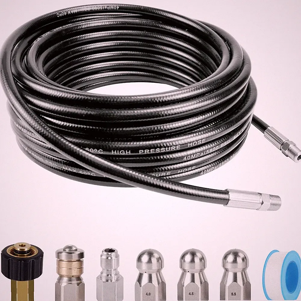 Twinkle Star Sewer Jetter Kit for Pressure Washer 50FT Hose, 1/4 Inch NPT, 58...