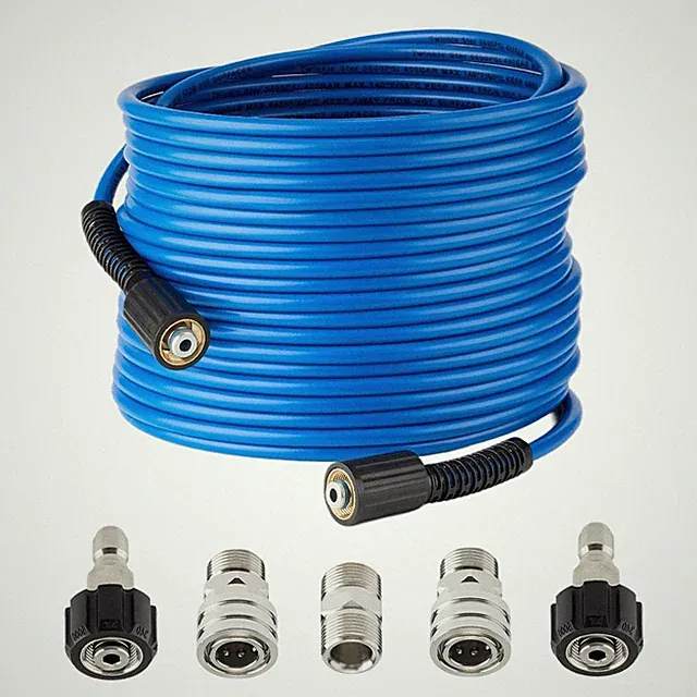Twinkle Star Super Flexible Pressure Washer Hose 50ft, 5800 PSI Kink Resistant P