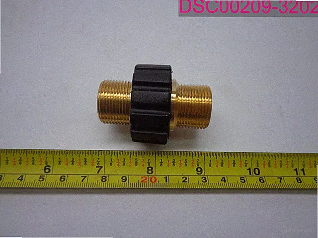 Twinkle Star TWIS375 Pressure Washer Hose Quick Connector, M22 Metric Male Threa