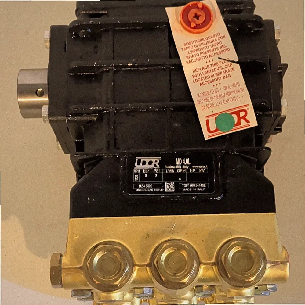 UDOR MD 4.0L Pressure Washer Pump Head Unit 934500 Metal Black/Gold 1 Pack