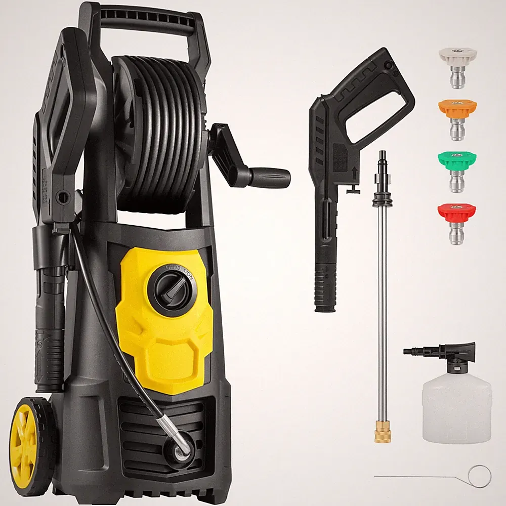 Uimoso Electric High Pressure Washer 2000PSI 1.65GPM with Hose Reel for Cleaning