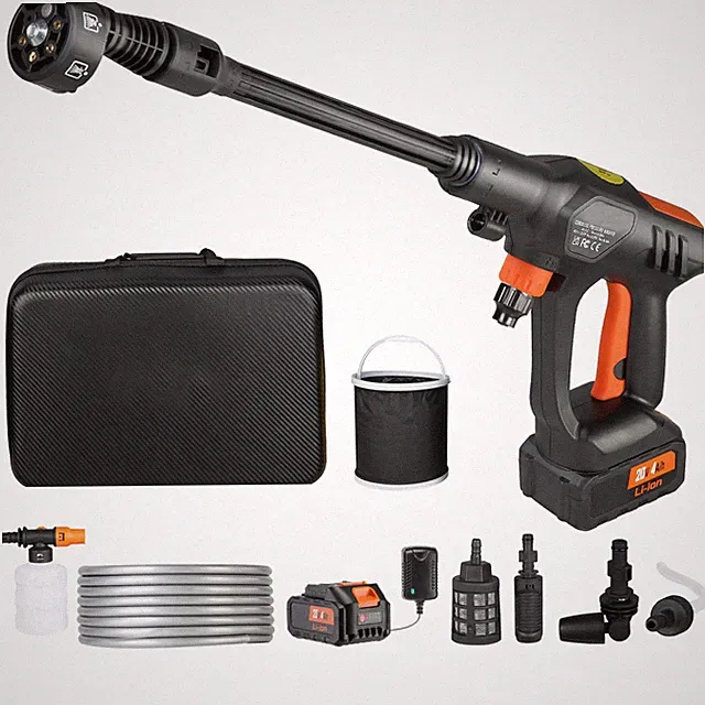 Uimoso High Pressure Cordless Washer Cleaner Portable Water Spray Car Gun 652PSI