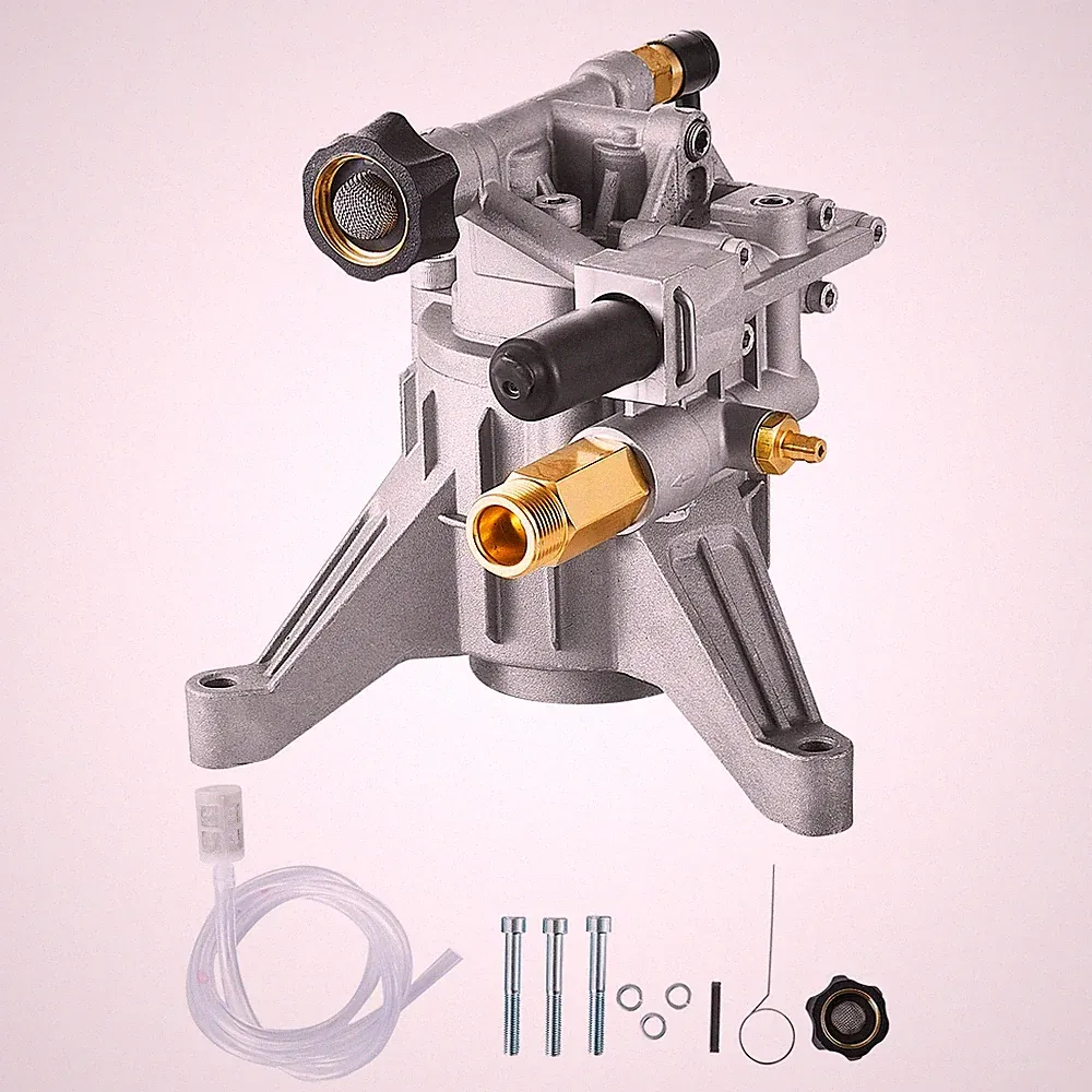 Uimoso Pressure Washer Pump 7/8"Shaft Vertical 2400 PSI 2.5 GPM with Siphon Tube