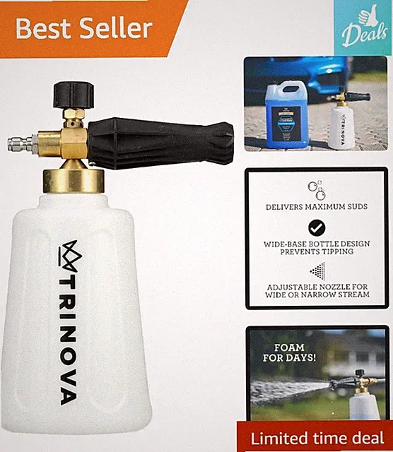 Ultimate Heavy Duty Foam Gun for Pressure Washers - Perfect for Car Detailing