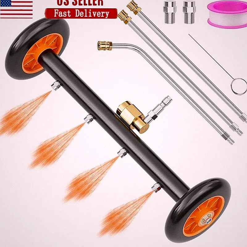 Under-car Pressure Washer W/ Dual Mode Quick Connect Hot Cold Water Cleaner 16In