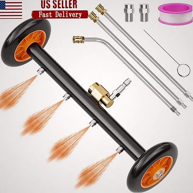 Under-car Pressure Washer W/ Dual Mode Quick Connect Hot Cold Water Cleaner 16In
