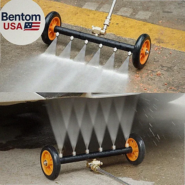 Undercarriage Pressure Washer Attachment, 16" Dual-Function Water Broom for Pre