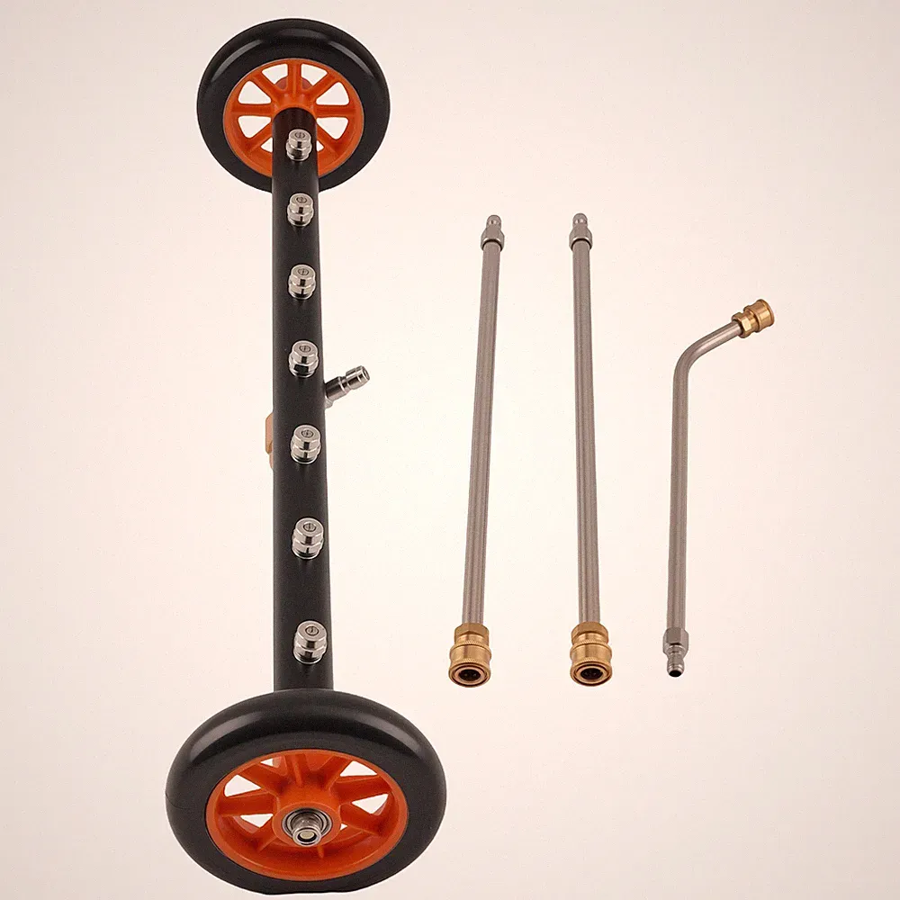 Undercarriage Pressure Washer Attachment 2-in-1 Pressure Washer Water Broom