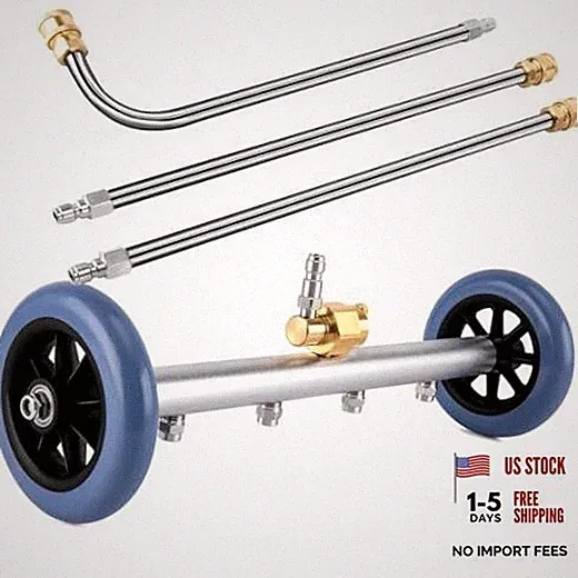 Undercarriage Pressure Washer Attachment, 2-in-1 Undercarriage Pressure