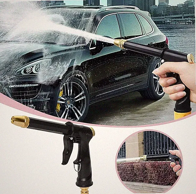Universal High Pressure Garden Hose Nozzle Spray Wand Car Wash Outdoor Cleaner