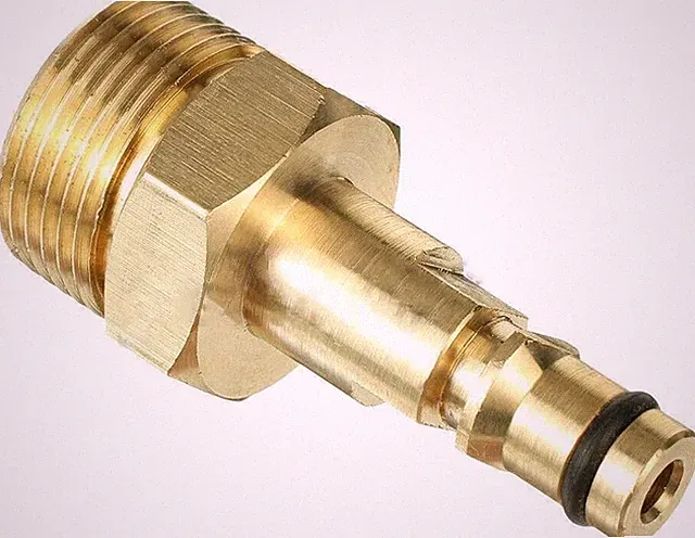Universal M22 Pressure Washer Hose Connector – Gold-Plated Quick Connect Design