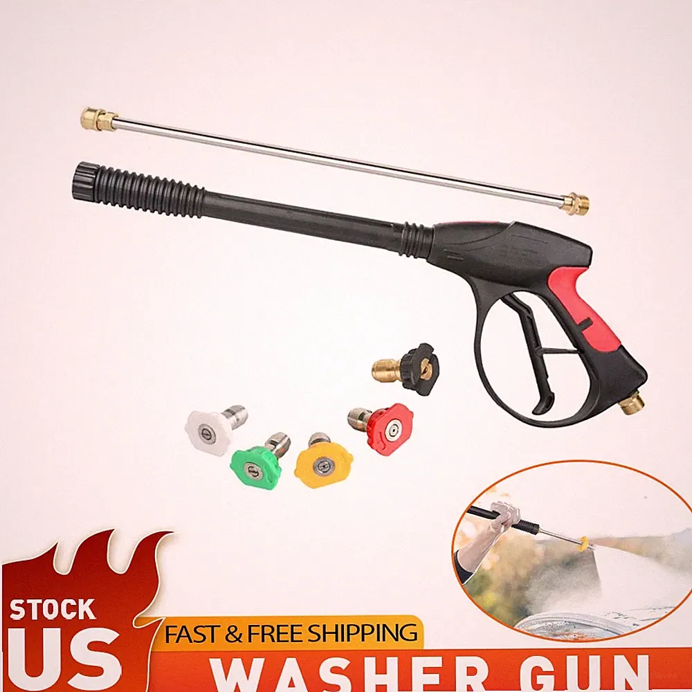 Universal Pressure Washer 4000 Gun PSI 19" Extension Wand 5 Nozzles for Honda