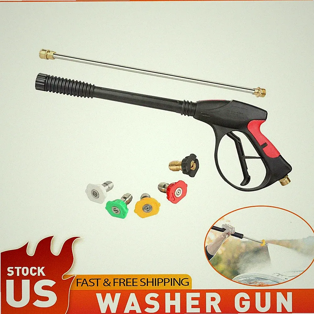 Universal Pressure Washer Gun 4000 PSI 19" Extension Wand 5 Nozzles for Honda