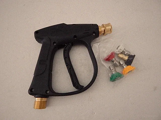 Universal Pressure Washer Gun with 5 Spray Tips New