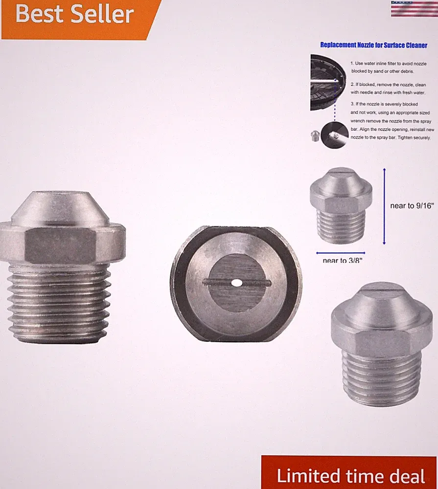 Universal Pressure Washer Nozzle Set, 2 Pack - 25-Degree, 304 Stainless Steel
