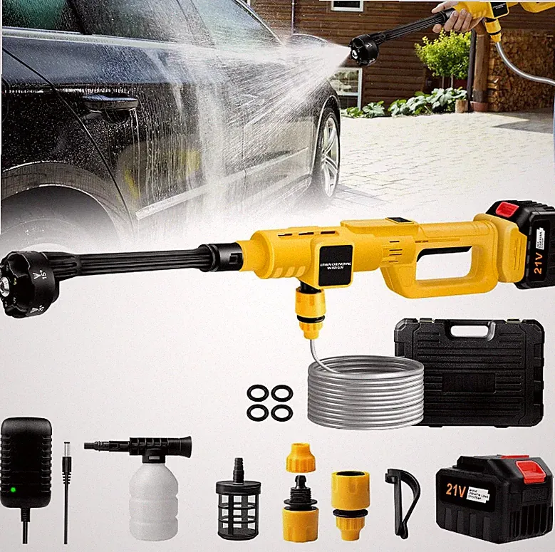 Upgrade 15000Mah Cordless Pressure Washer Battery Powered, 900PSI - 1ph-F258
