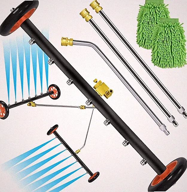Upgrade 24 Inch Undercarriage Pressure Washer Attachment, 2 in 1 Pressure Washer