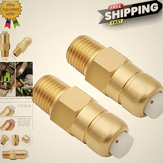 Upgrade Your Pressure Washer with 2 Thermal Relief Valves - 200 PSI Brass Safety