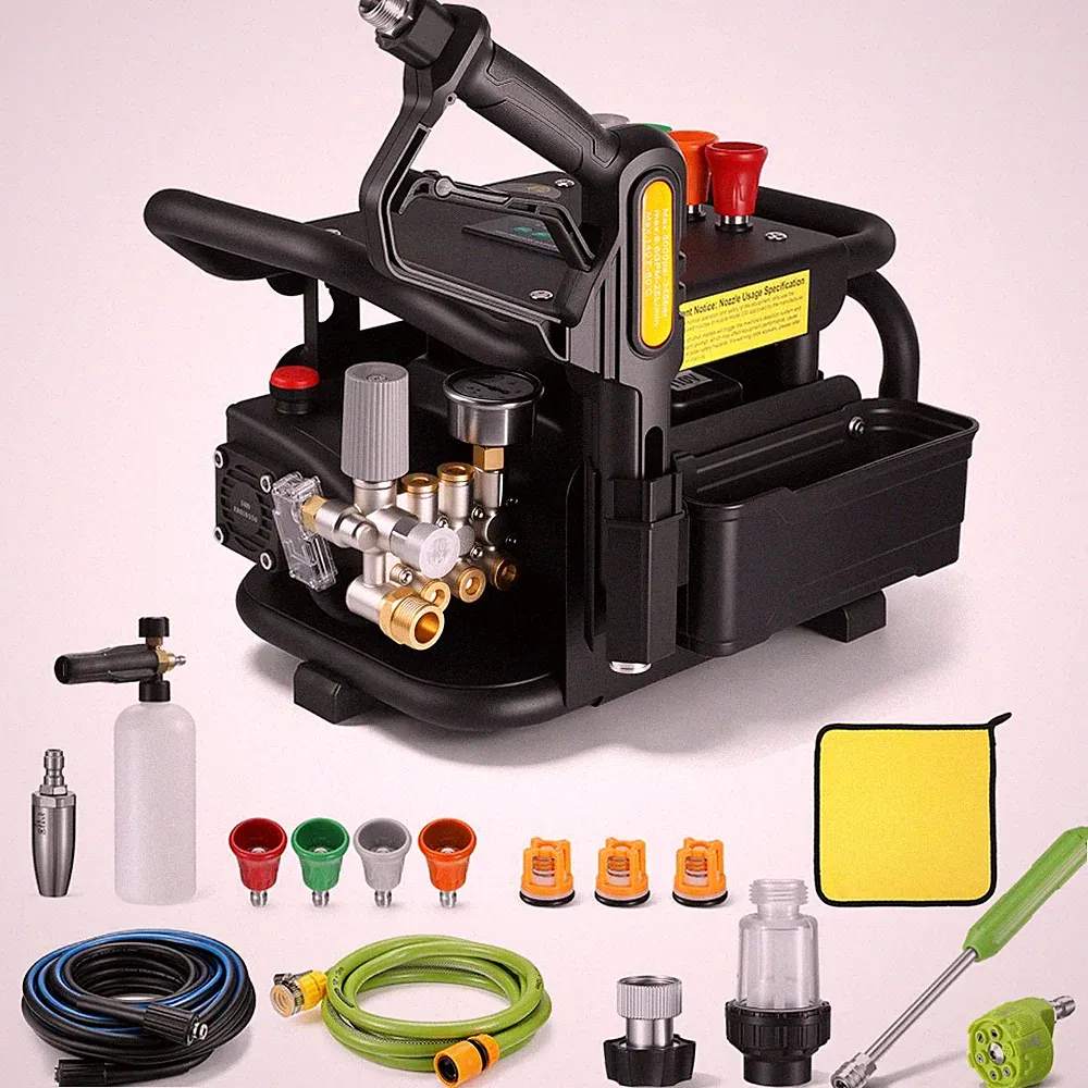 Upgraded 150bar 3.17GPM Power Commercial Electric Pressure Washer w/ 7 Nozzles