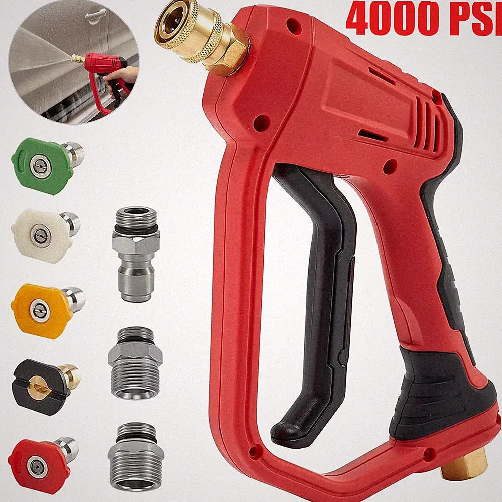 Upgraded 4000PSI High Pressure Washer Gun with Extension Replacement Wand NEW