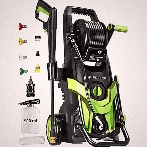 UPGRADED PRESSURE POWER WASHER 4500PSI WITH 4 QUICK CONNECT NOZZLES, FOTING