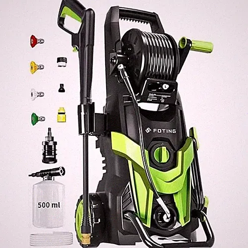 UPGRADED PRESSURE POWER WASHER 4500PSI WITH 4 QUICK CONNECT NOZZLES, FOTING