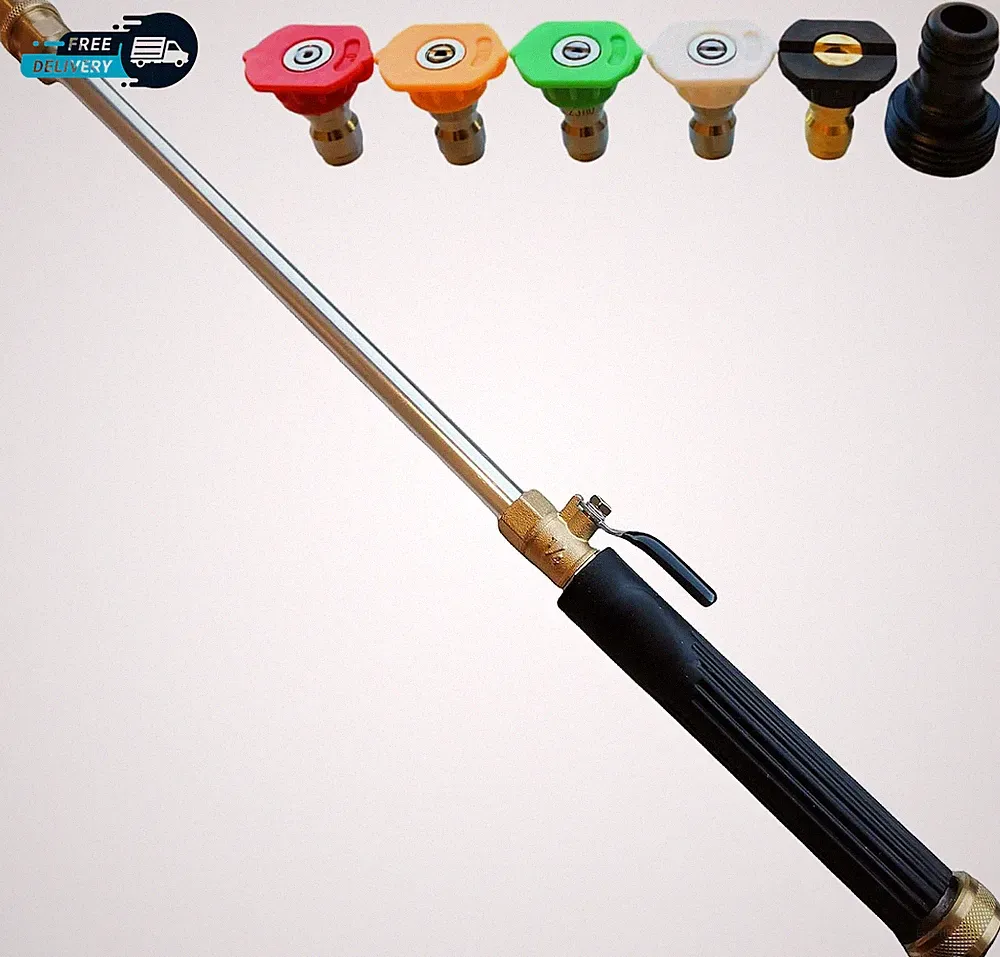 Upgraded Pressure Washer Wand Brass Water Jet Nozzle for Garden Hose