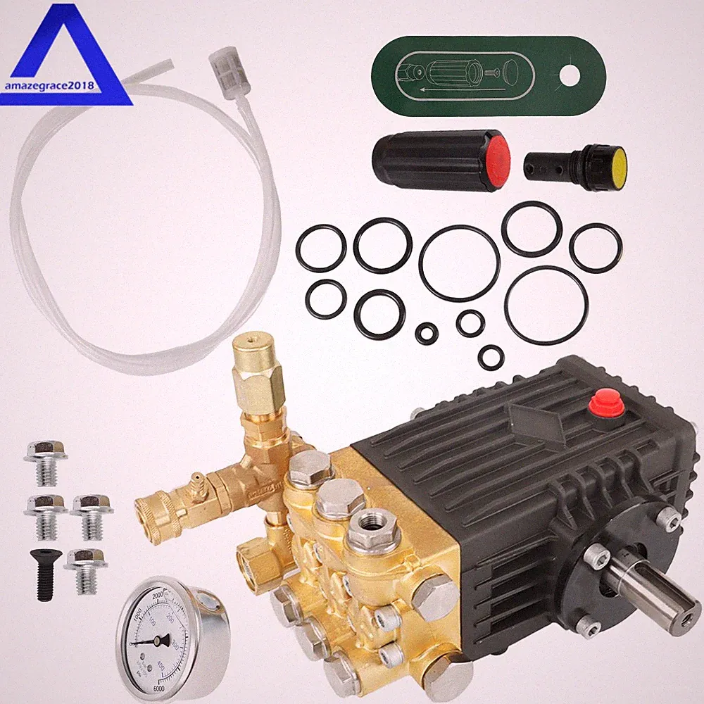 US 3600 PSI 4.9GPM Pressure Power Washer Pump 24mm Solid Shaft Belt Drive NEW