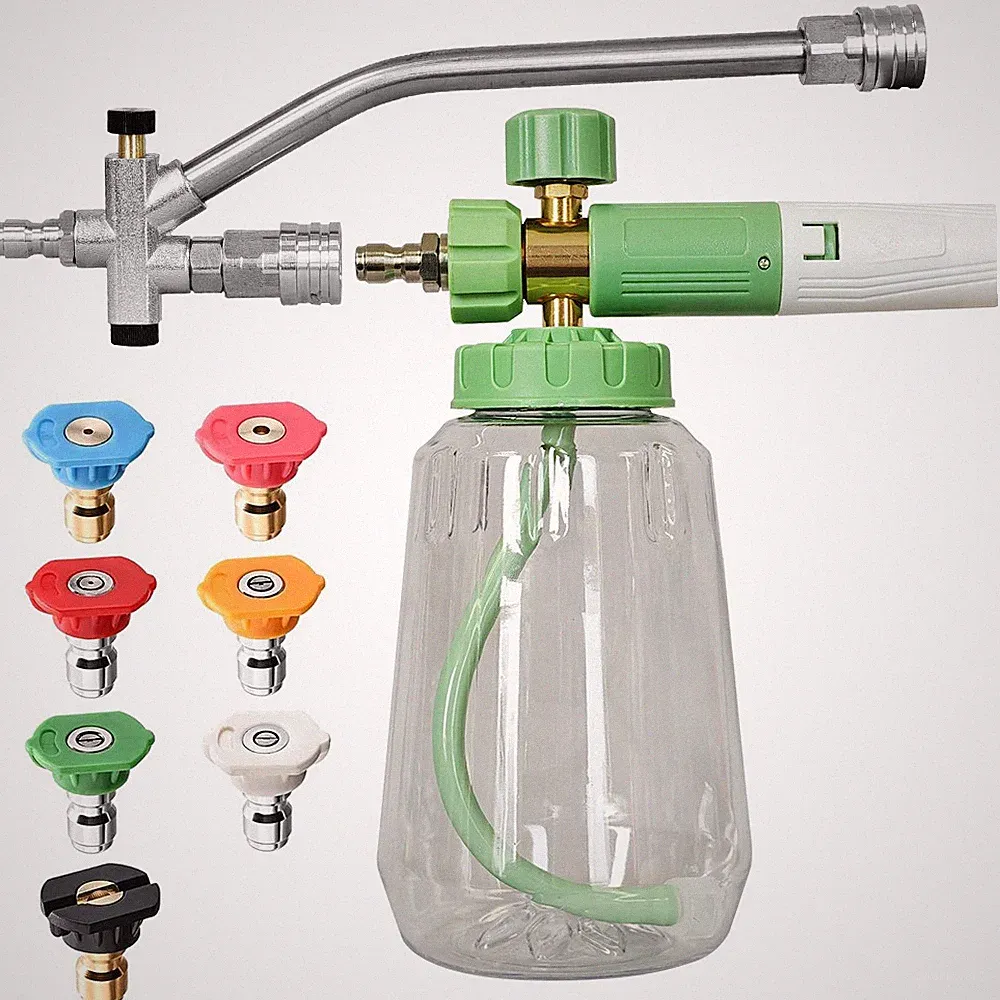 US Pressure Washer Gun Car Wash Soap Lance Cannon Spray Jet Bottle Snow Foam