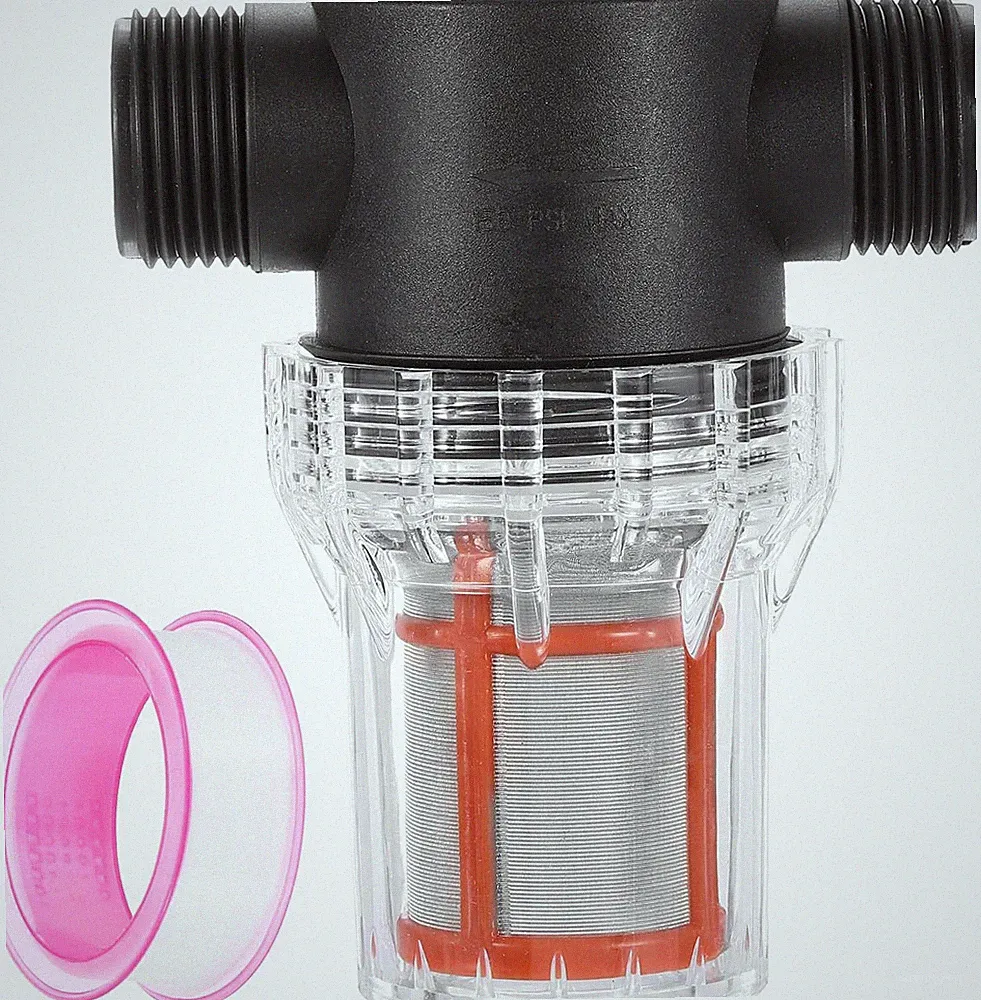 Uxcell Pressure Washer Filter 1" NPT Female Thread, Inline Mesh Strainer Attachm
