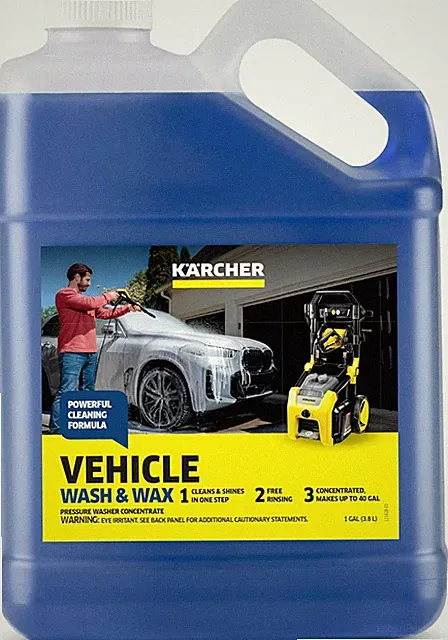 Vehicle Wash and Wax, Pressure Washer Detergent, Cleans Cars, Bikes, Trucks, Boa