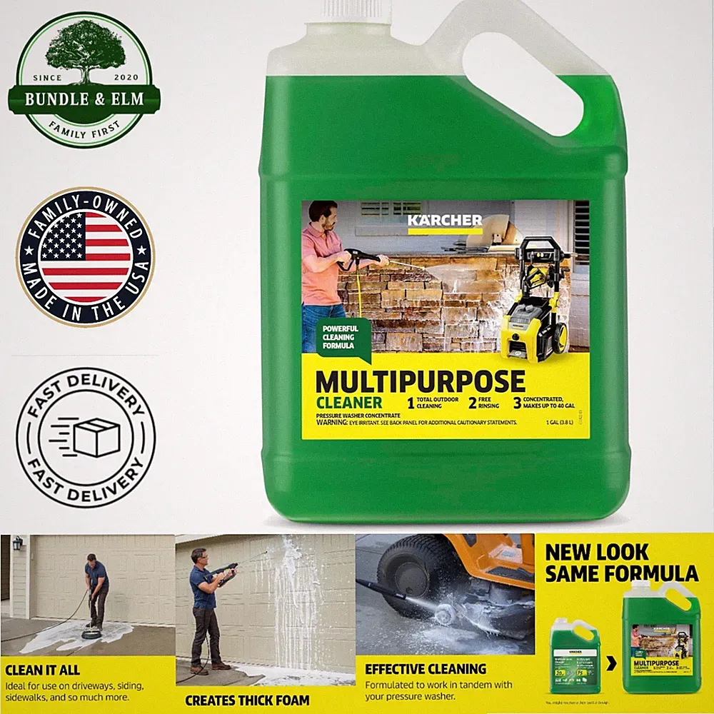 Versatile Pressure Washer Detergent for Cars, Patios, and Concrete Surfaces