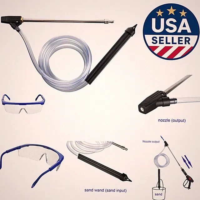 Versatile Pressure Washer Sandblasting Kit - 2500 PSI for Tough Cleaning Tasks