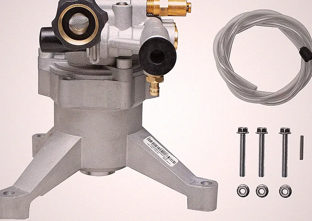 Vertical Axial Cam Pump 90026 - 2.4 GPM, Easy Install for High Pressure Washers