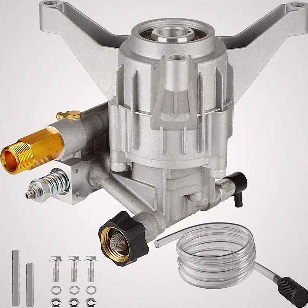 Vertical Pressure Washer Pump 7/8 Shaft 3400 PSI 2.5 GPM Rear Inlet Outlet Pump