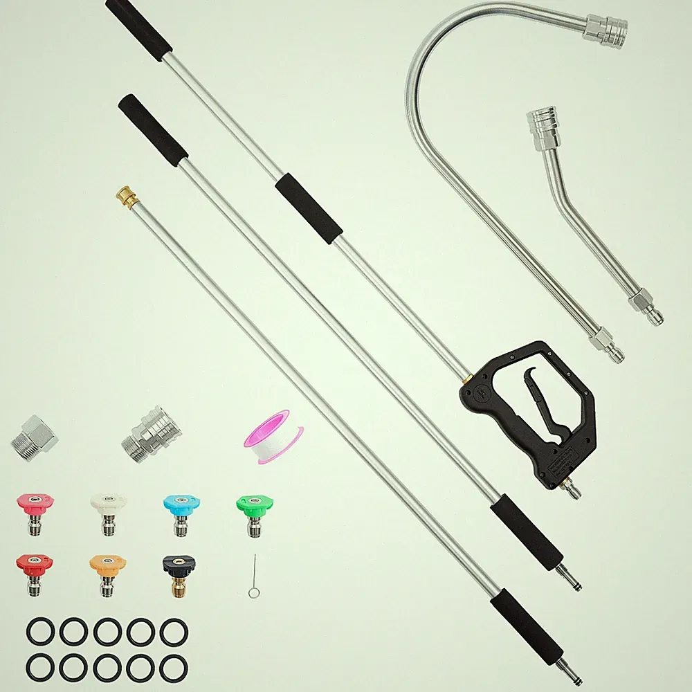 VEVOR 9 FT Pressure Washer Telescoping Wand 3-Section with 7 Nozzles 4000 PSI