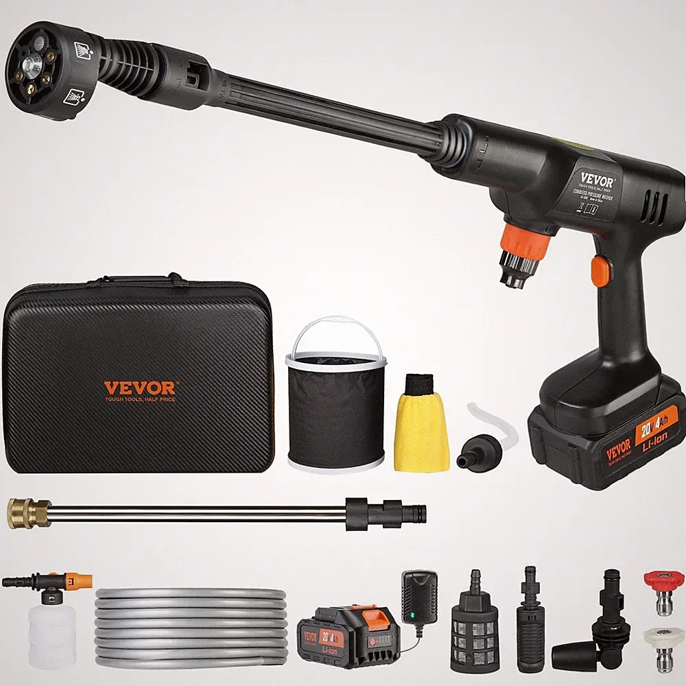 VEVOR Cordless Pressure Washer, 652-PSI 1.0 GPM Portable Power Cleaner, Handheld