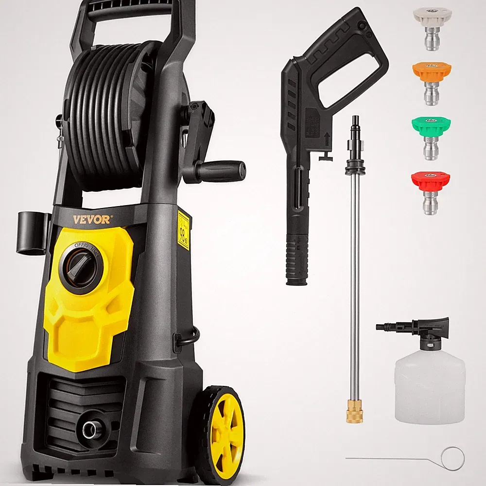 VEVOR Electric Pressure Washer, 2000 PSI, Max 1.65 GPM Power Washer with 30 ft H