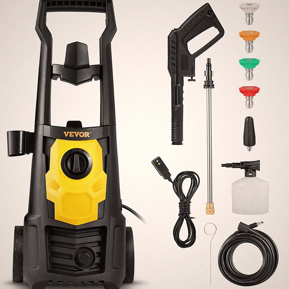 VEVOR Electric Pressure Washer; 2000 PSI; Max. 1.76 GPM Power Washer w/ 30 ft Ho