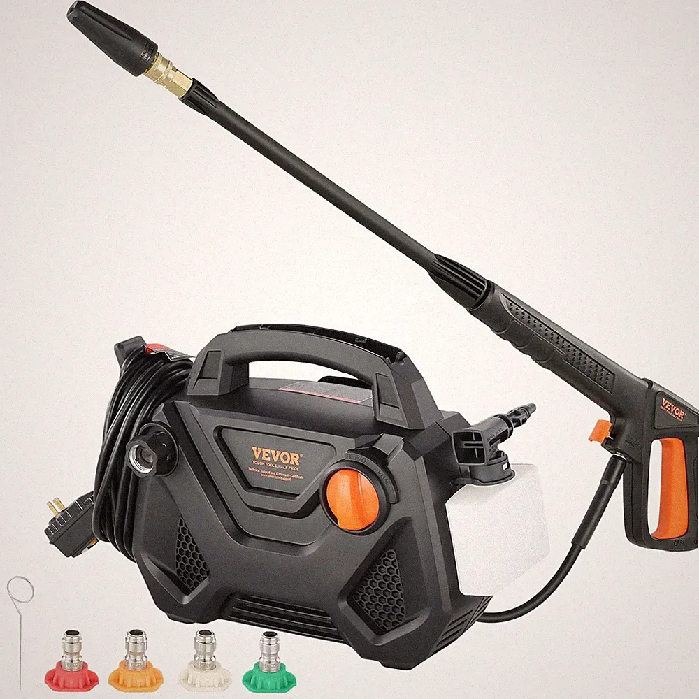 Vevor Electric Pressure Washer 2150 PSI 1.85 GPM Foam Cannon 5 Nozzles 20ft Hose